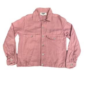 YMC Women’s S London Canvas Chore French Style Jacket Pink Cotton Linen-U